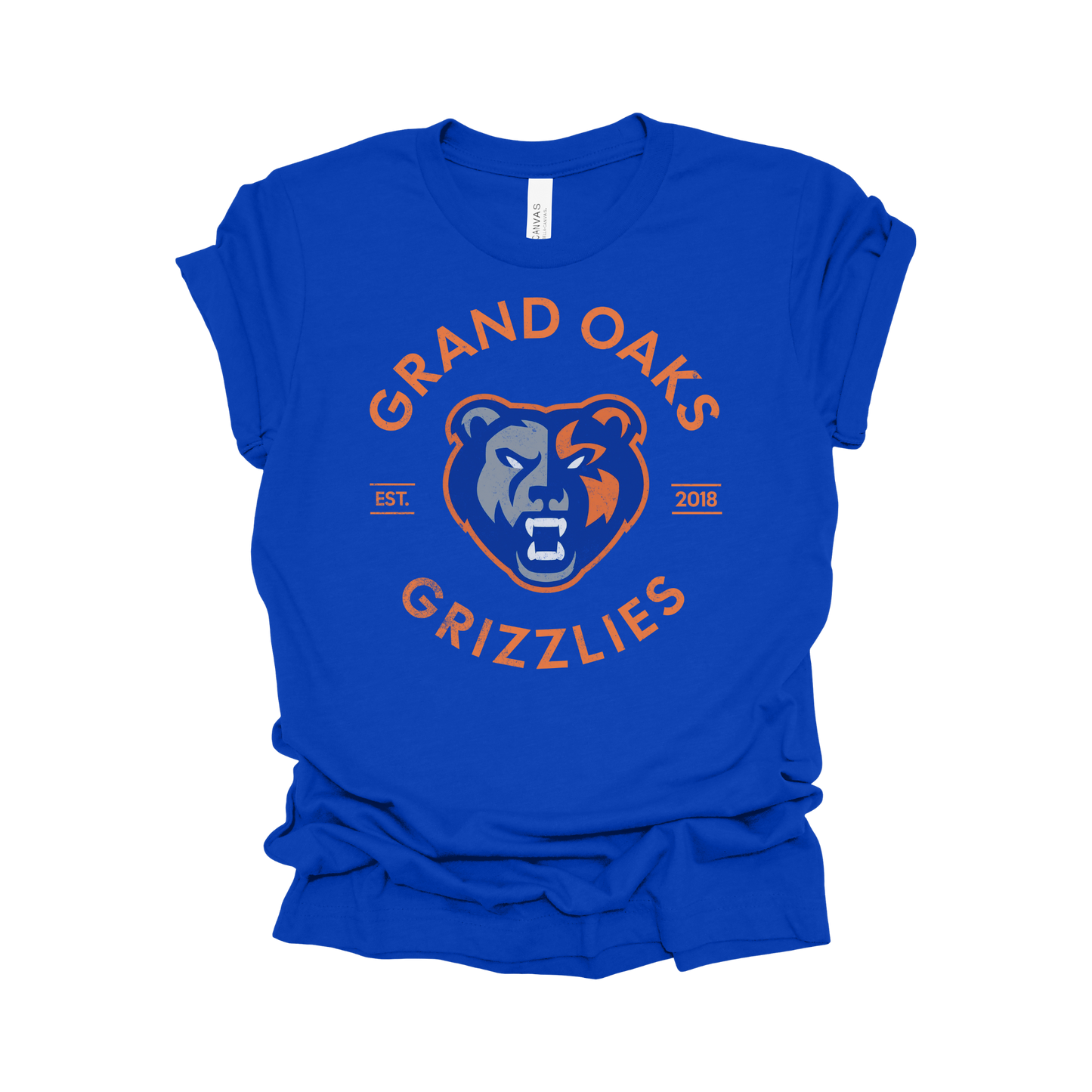 Grand Oaks High School T-Shirt | Grizzly Spirit Wear | Bold School Pride Tee