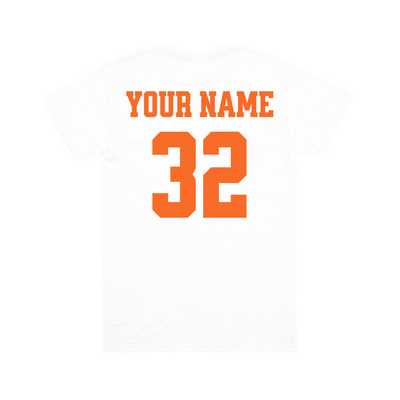 Grand Oaks Grizzlies Football Grandpa Personalized T-Shirt | Custom Player Name & Number