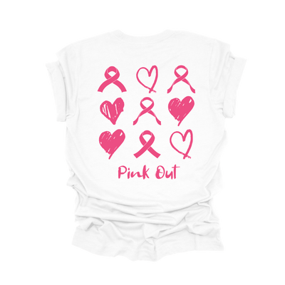 Pink Out Hearts & Ribbons T-Shirt