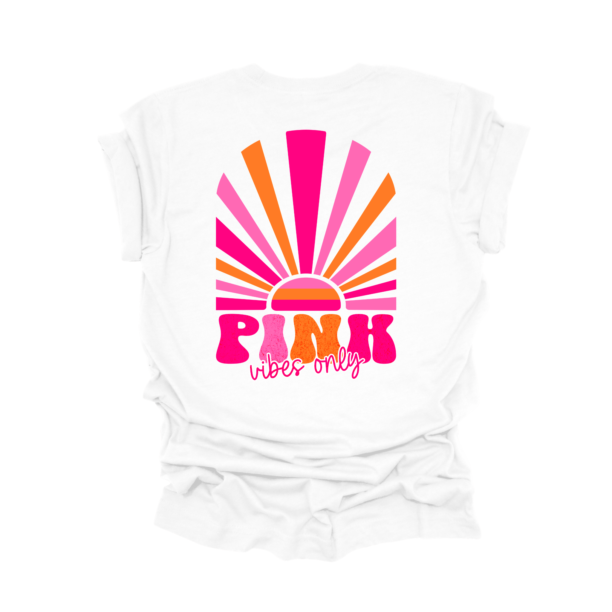 Pink Vibes Only Breast Cancer Awareness T-Shirt
