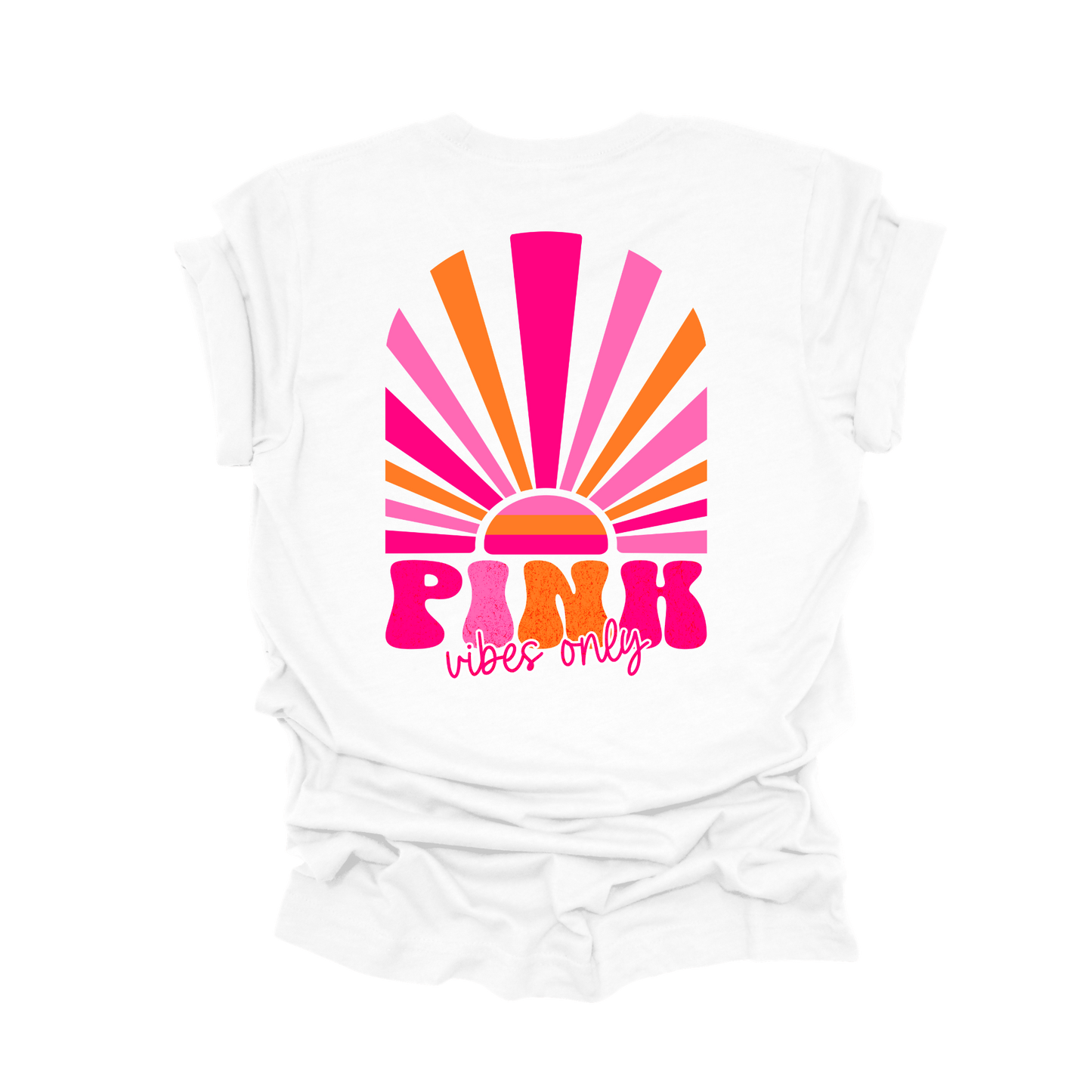 Pink Vibes Only Breast Cancer Awareness T-Shirt