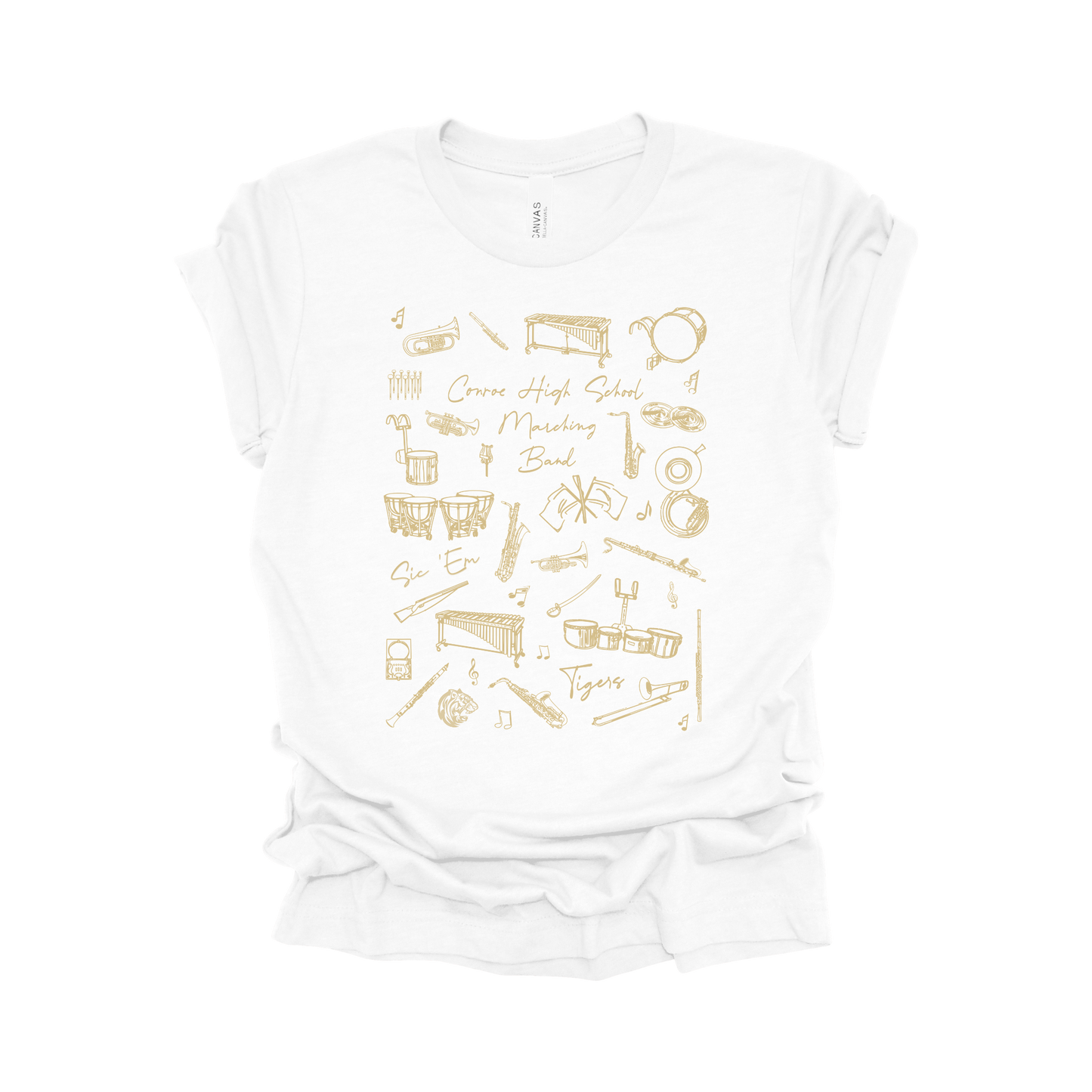 Conroe High School Marching Band Tee - Tiger Tempo
