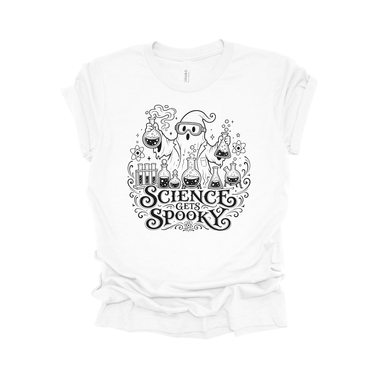 Science Gets Spooky Halloween Science Teacher T-Shirt