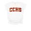 CCHS Tartan Lettering Caney Creek High School T-Shirt