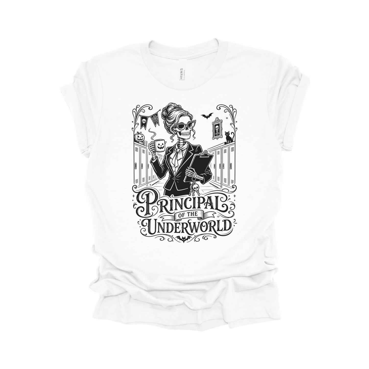 Principal of the Underworld Halloween Principal T-Shirt – Female
