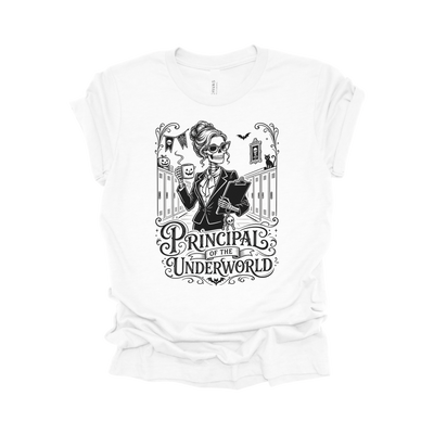 Principal of the Underworld Halloween Principal T-Shirt – Female
