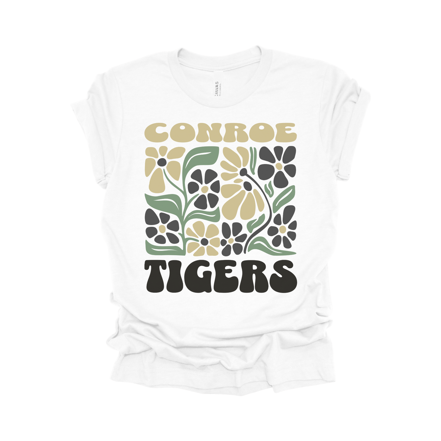Conroe High School Boho Floral T-Shirt