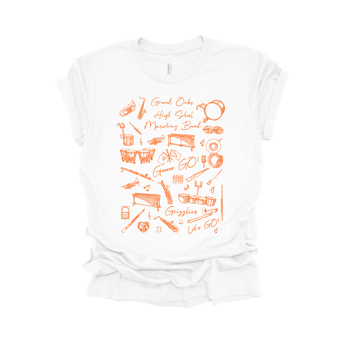 Grand Oaks High School Marching Band Tee - The Grand March
