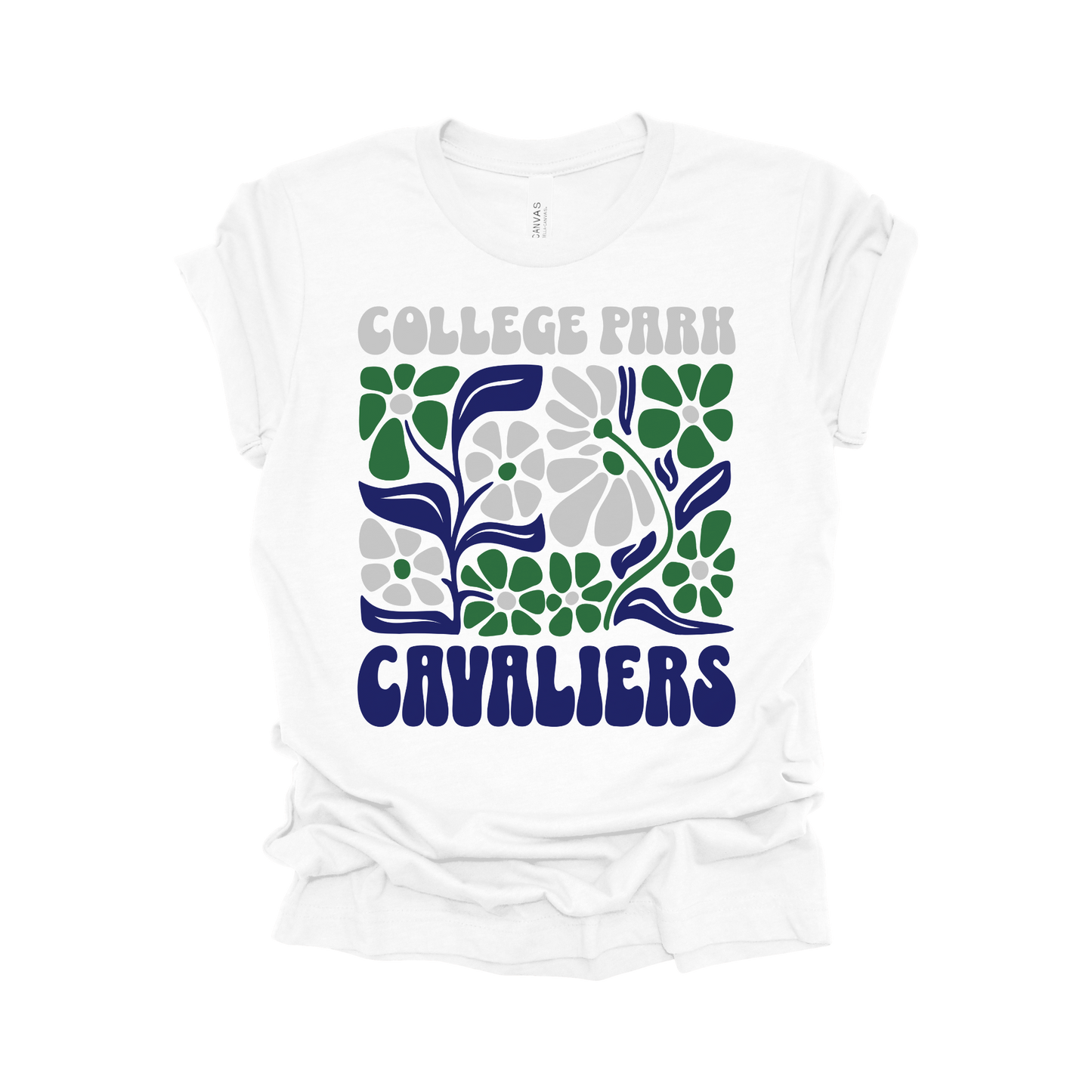 College Park High School Boho Floral T-Shirt