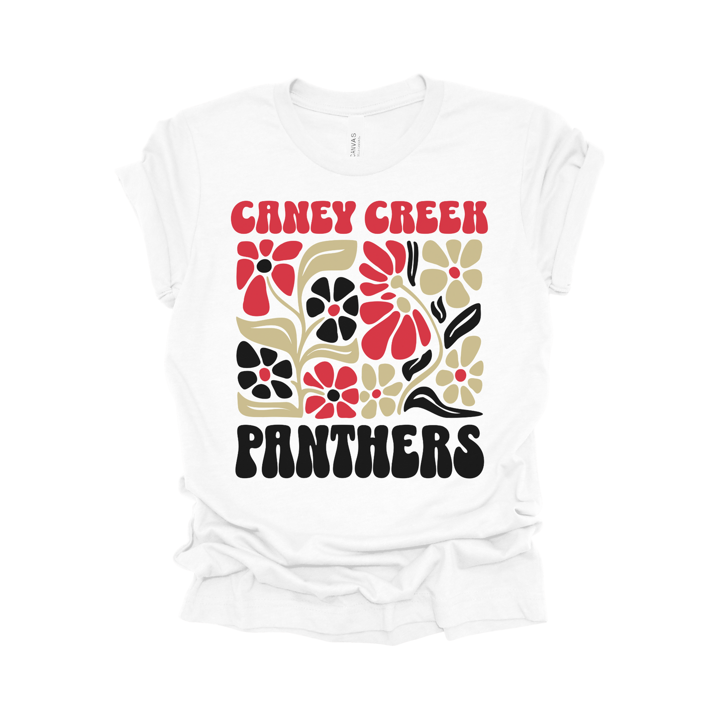 Caney Creek High School Boho Floral T-Shirt