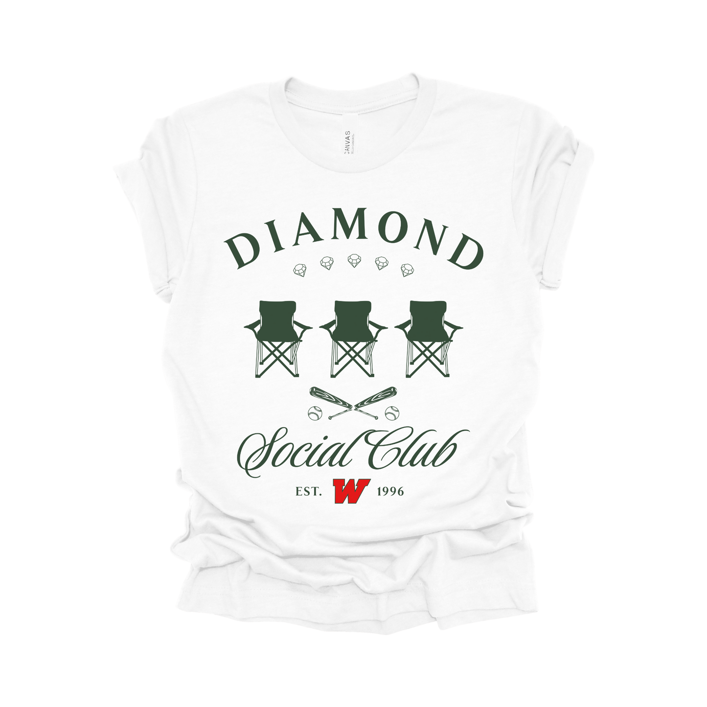 Diamond Social Club Tee - The Woodlands High School Baseball Team