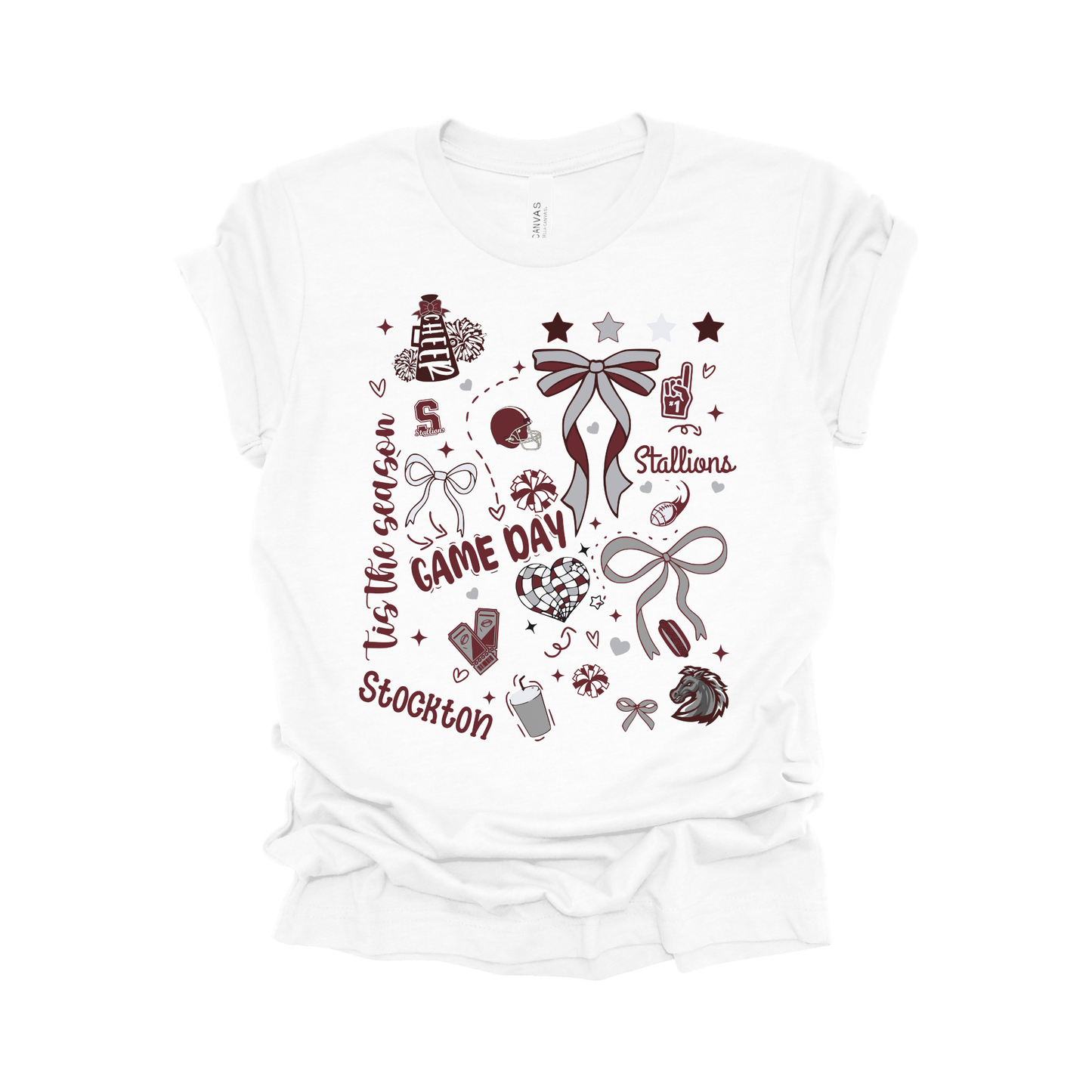 Stockton Stallions Game Day Collage Tee