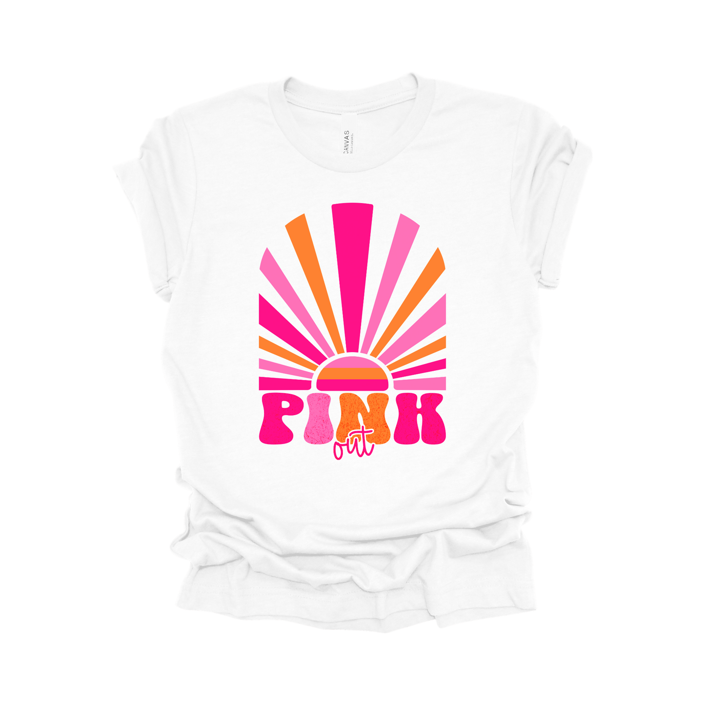 Pink Out Breast Cancer Awareness Support T-Shirt