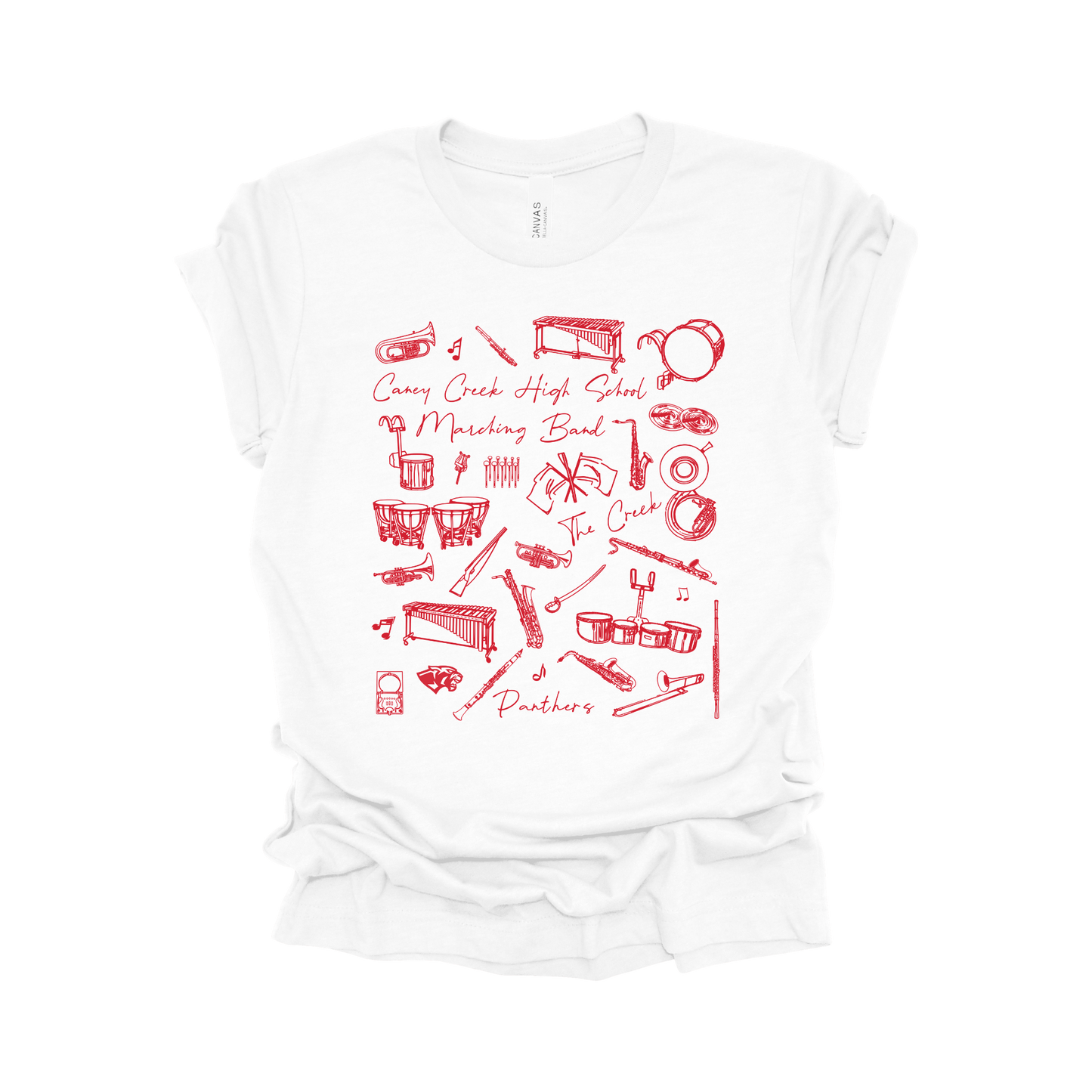 Caney Creek Marching Band Spirit Tee | The Panther Pulse T-Shirt